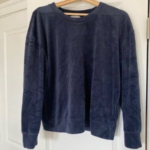 Purple Daily Ritual Velour Pullover Shirt Size Large